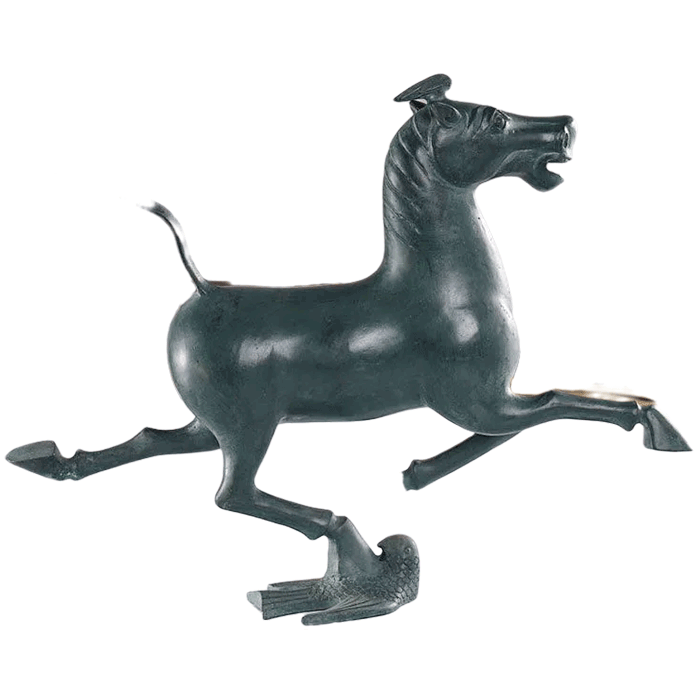 Horse Stepping on a Swallow Bronze Sculpture Statue