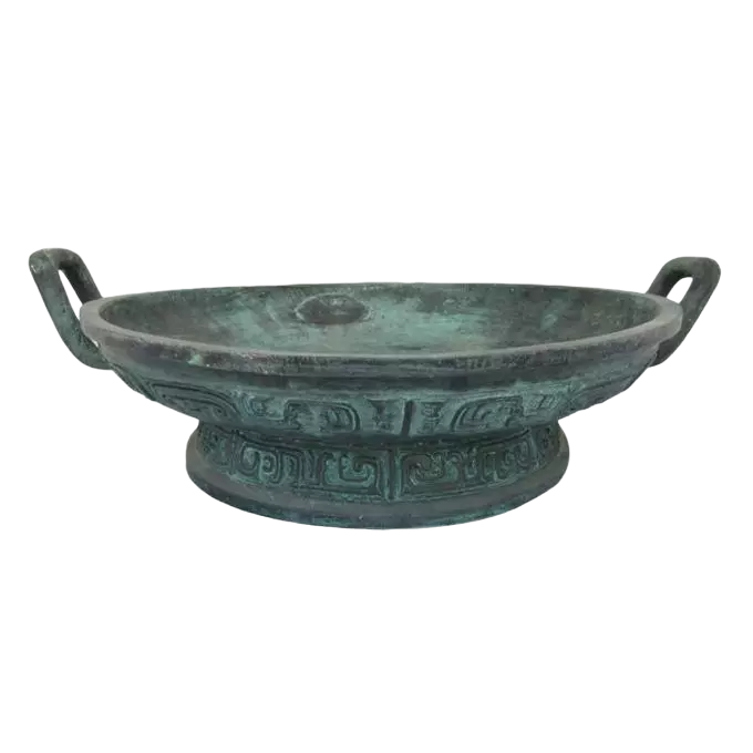 Bronze Shiqiangpan Qiang Basin Vessel in Western Zhou Style