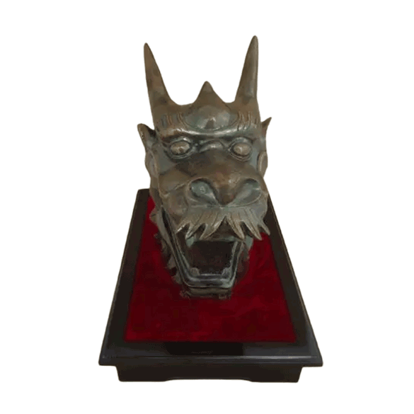 27cm Old Summer Palace bronze heads-Dragon Head