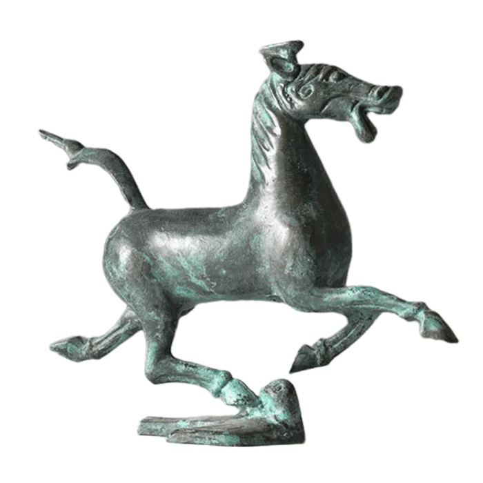 Horse Stepping on a Swallow Bronze Sculpture Statue