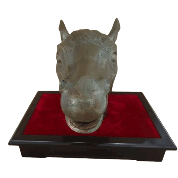 Old Summer Palace zodiac animal Statue - Bronze Horse Head