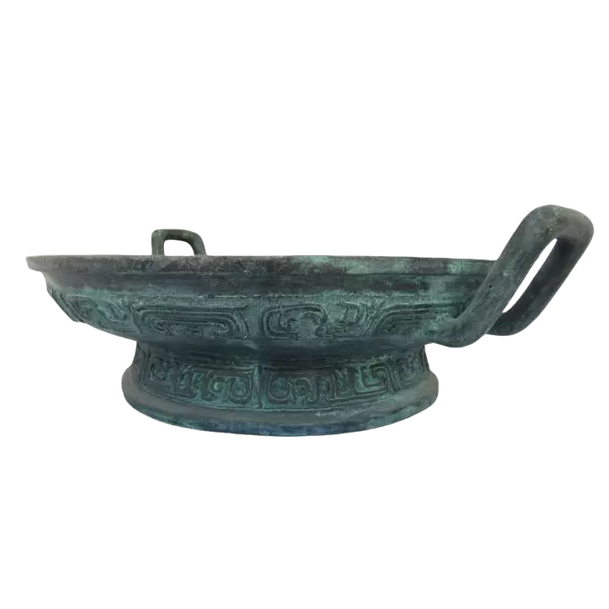 Bronze Shiqiangpan Qiang Basin Vessel in Western Zhou Style