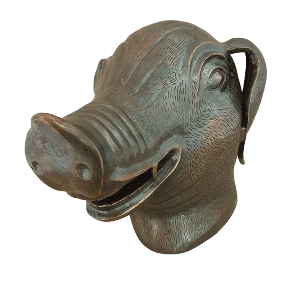 Old summer Palace Zodiac Bronze Head Pig Head