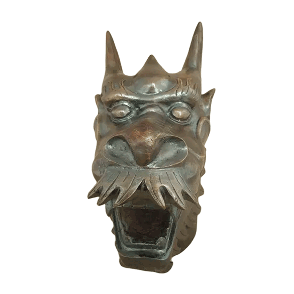 27cm Old Summer Palace bronze heads-Dragon Head