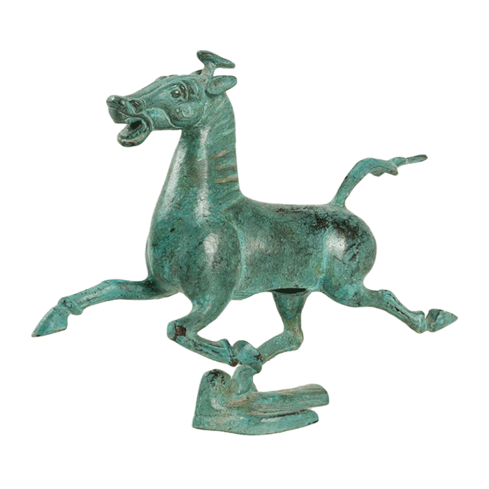 Horse Stepping on a Swallow Bronze Sculpture Statue