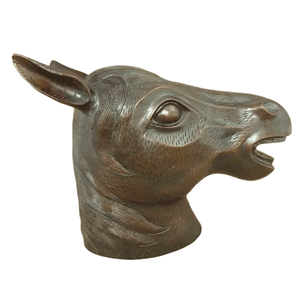 Old Summer Palace zodiac animal Statue - Bronze Horse Head