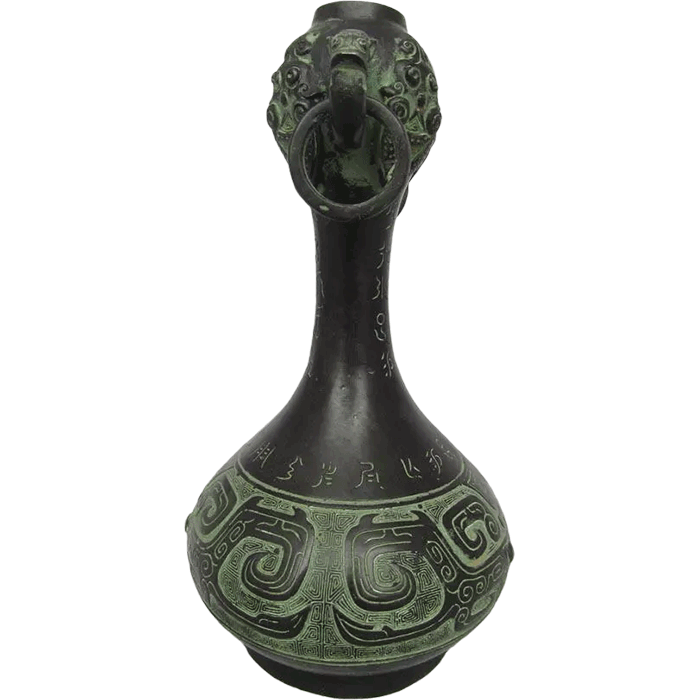 280 cm Chinese Bronze Garlic Head Bottle In Western Han Style