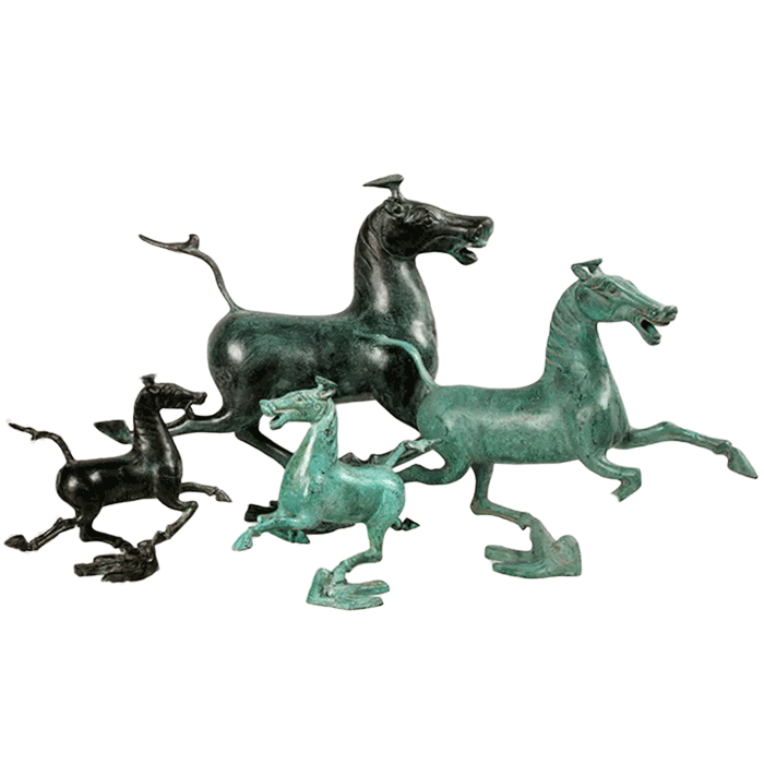 Horse Stepping on a Swallow Bronze Sculpture Statue