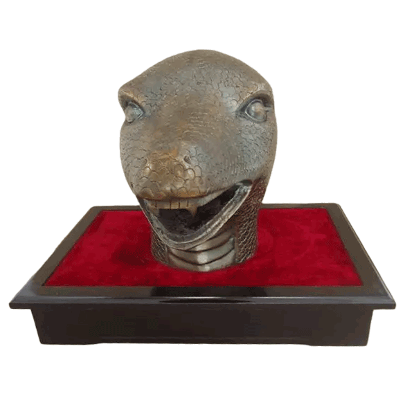 Old Summer Palace zodiac animal Statue - Bronze Snake Head