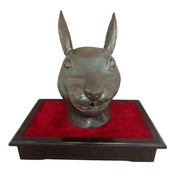 Old Summer Palace zodiac animal Statue - Bronze Rabbit Head