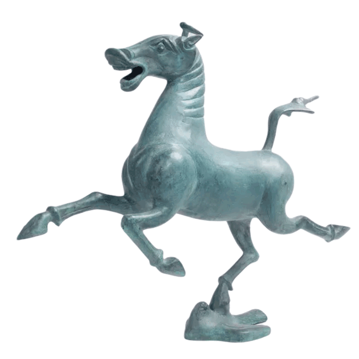 Horse Stepping on a Swallow Bronze Sculpture Statue